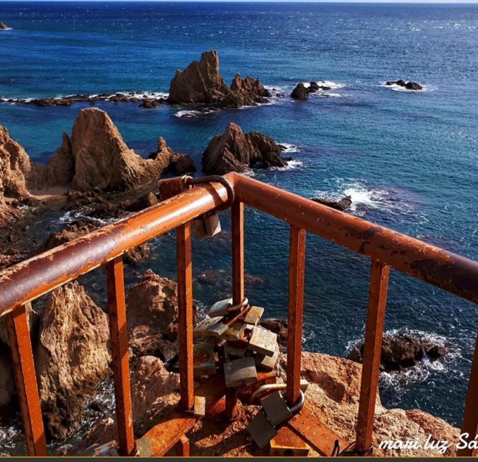Cabo De Gata Villa Rocio, 1ª Linea Playa Y Parque Natural - Planta Baja מראה חיצוני תמונה